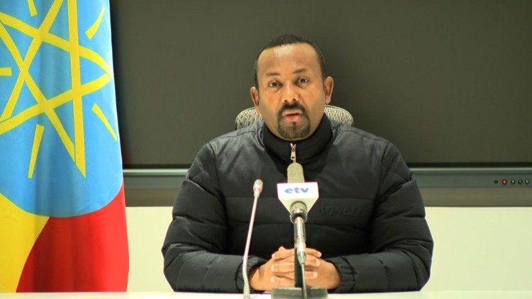  Äthiopiens Premierminister Abiy Ahmed kündigt die Militäroffensive in Tigray an