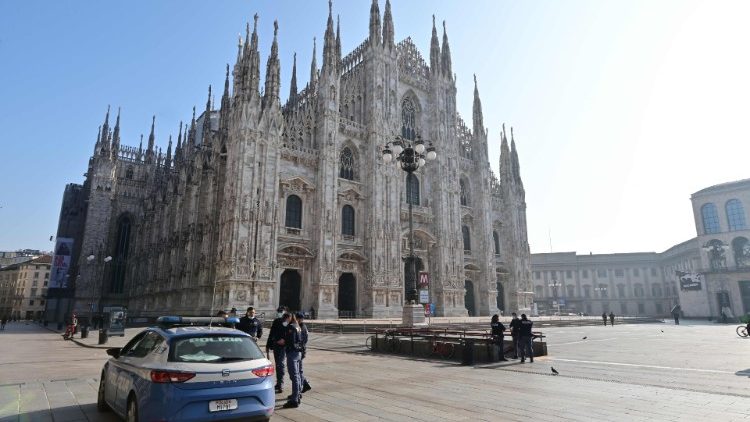 A cidade de Milão vive o segundo lockdown com a nova onda do coronavírus na Itália