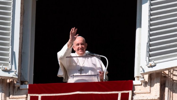 Papa Francisko wakati wa Sala ya Malaika wa Bwana, tarehe 8 Novemba 2020