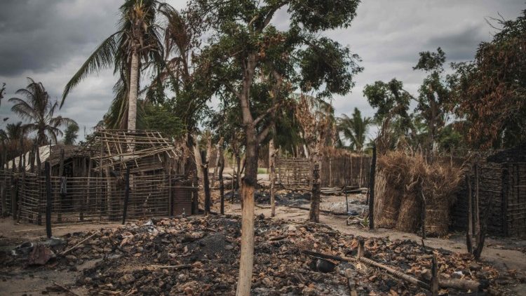 Le village attaqué d'Aldeia da Paz dans la province de Cabo Delgado au nord du Mozambique. 