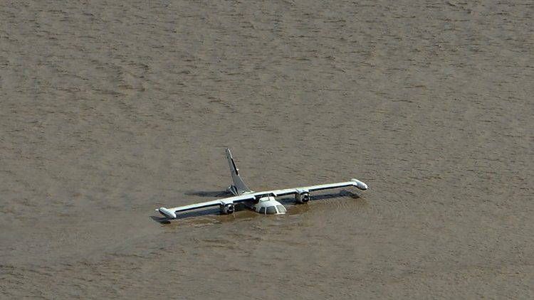 Überschwemmter Flughafen in Honduras
