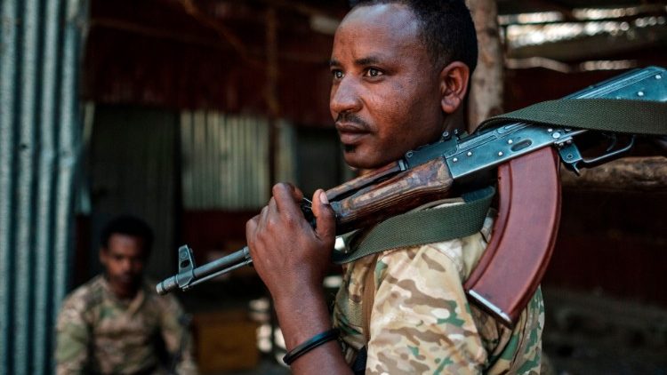 A member of the Amhara Special Forces