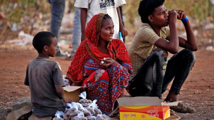 Etiópiai menekültek Szudánban