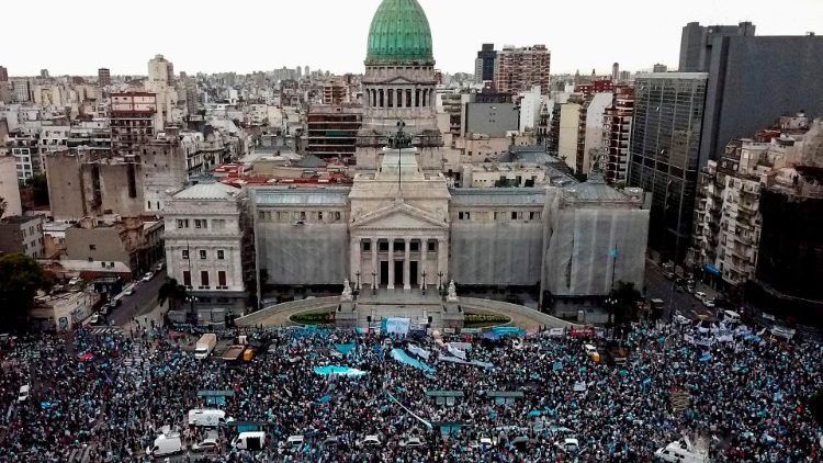 Abortdemonstrationen i Argentina på lördagen 