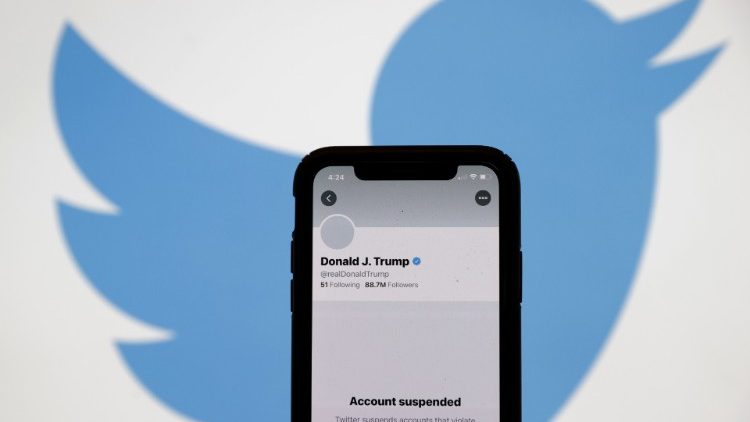 Le compte Twitter de Donald Trump, suspendu le 8 janvier. 