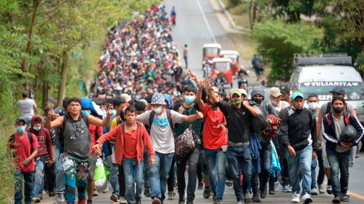 Honduranische Migranten im Januar in Guatemala
