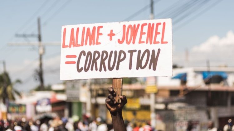 Demonstranten in Haiti machen ihrem Unmut Luft
