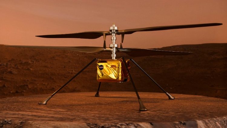 L'elicottero "Ingenuity" che tenterà il primo volo su Marte