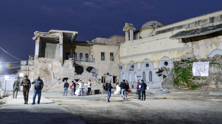 ISIS sugriauta bažnyčia Mosule