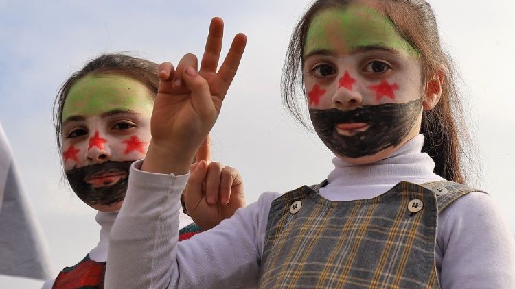 Protestas prieš karą Sirijoje