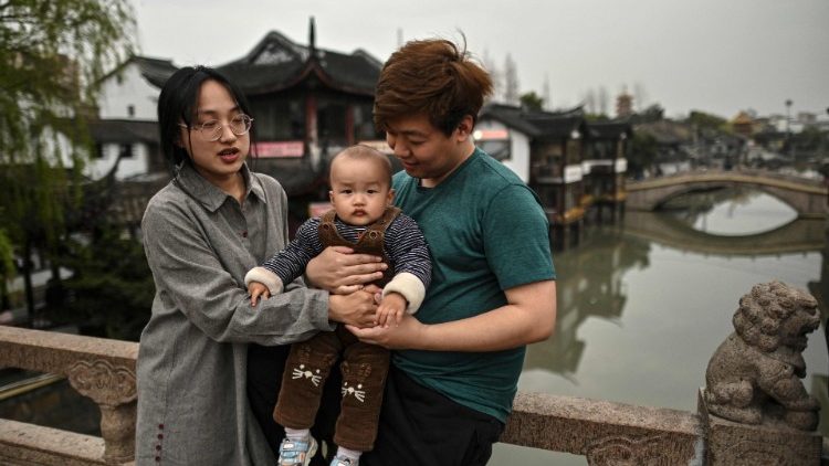 Eine Kleinfamilie in China