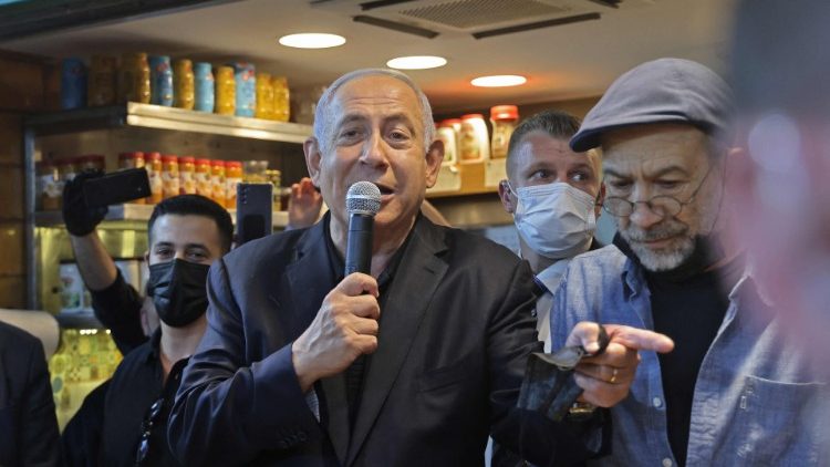 Le premier ministre israélien Benyamin Netanyahou, en campagne à Jérusalem, le 22 mars. 