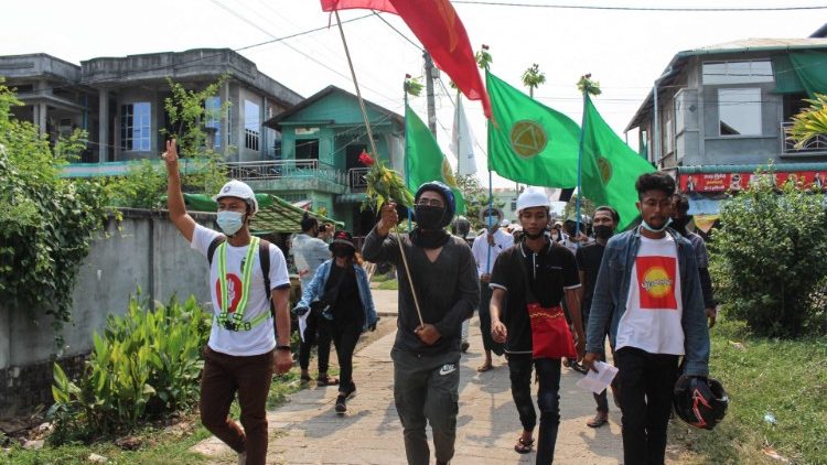 Weitere Proteste in Myanmar