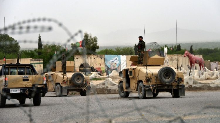 Afghanische Sicherheitskräfte bei einem Einsatz im April 2021 