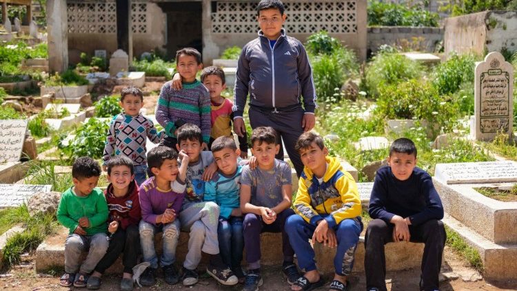 लेबनान में गरीब बच्चे