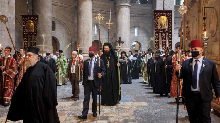 Balandžio 25 dieną ortodoksai Jeruzalėje šventė Verbų sekmadienį ir įžengė į Didžiają savaitę
