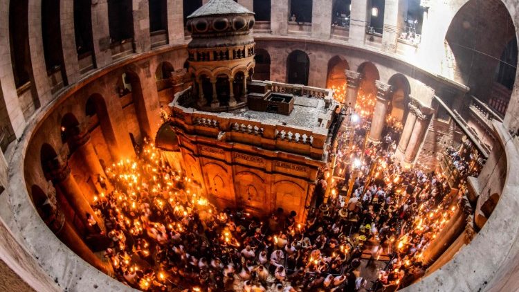 Orthodoxe Christen feiern im Mai letzten Jahres in Jerusalem ihr Osterfest