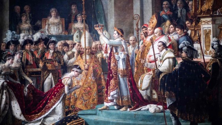 Sacre de Napoléon Ier sous les yeux de Pie VII (par David)