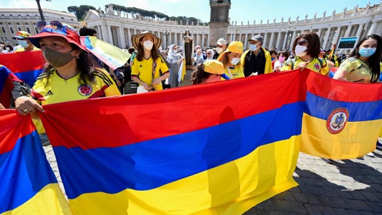 Колумбійці на площі Святого Петра