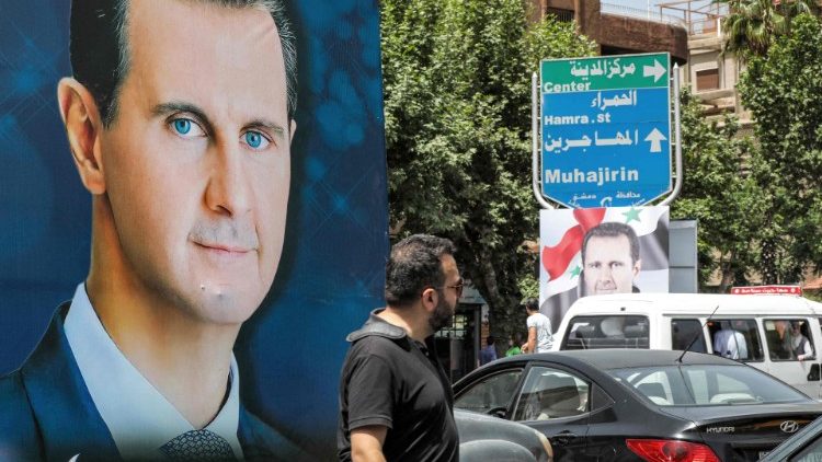 Wahlplakate in Syrien