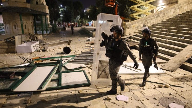 Forces israélienens déployées sur l'Esplanade des mosquées