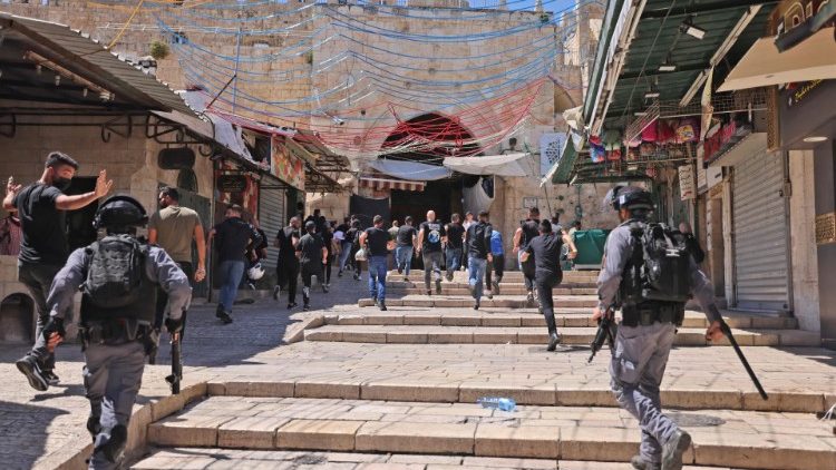 Zusammenstöße am Damaskustor am Dienstag