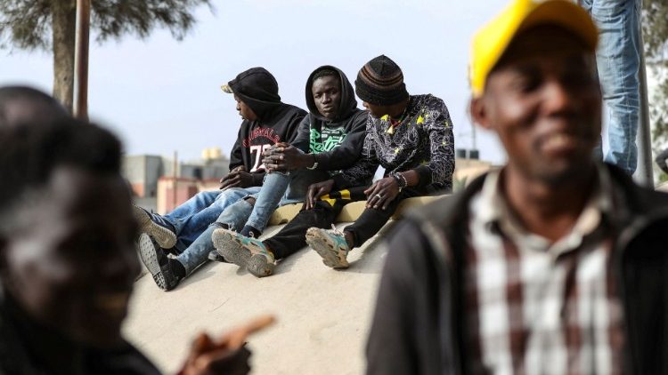 Afrikanische Migranten in der libyschen Hauptstadt Tripolis am 6. März