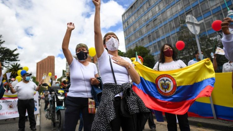 Anhaltende Proteste in Kolumbien