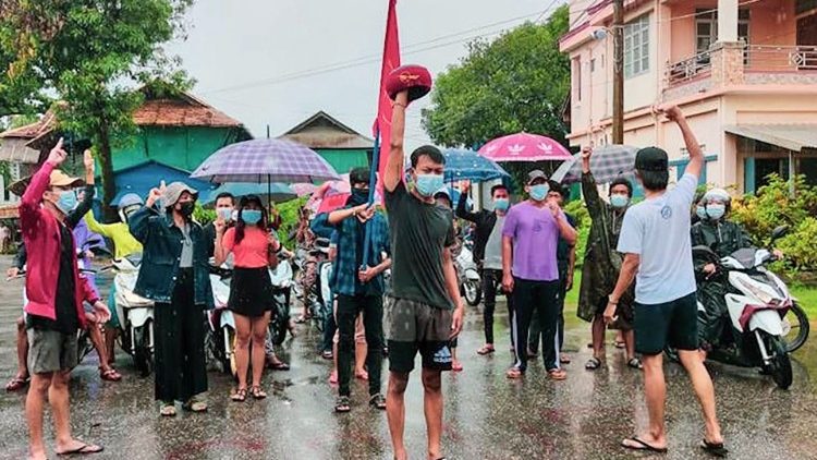 Die Demonstrationen gegen die militärischen Machthaber in Myanmar gehen weiter