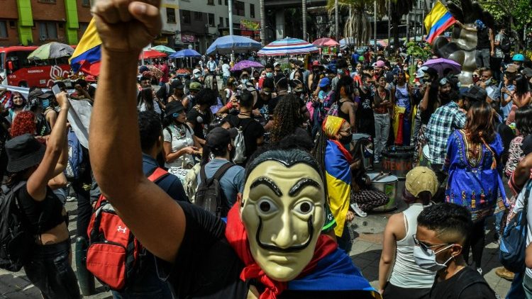 Die Proteste gegen die Regierung in Kolumbien halten an (Foto vom 5. Juni 2021)
