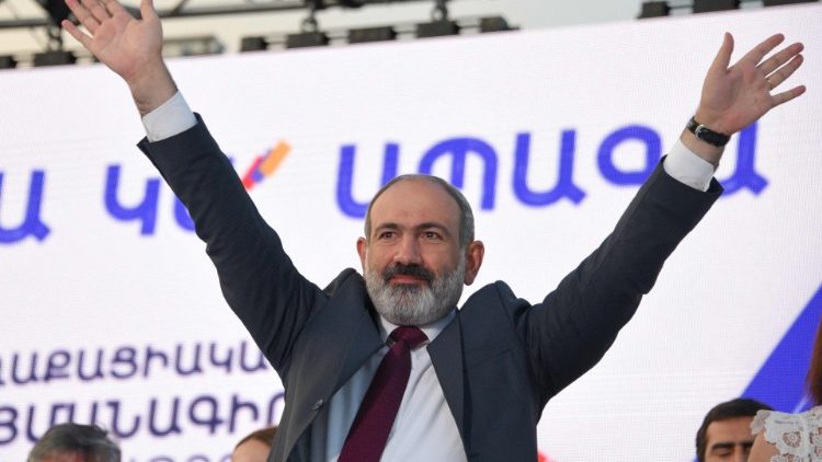 Nikol Pachinian, Premier ministre arménien, après sa victoire aux législatives du 20 juin