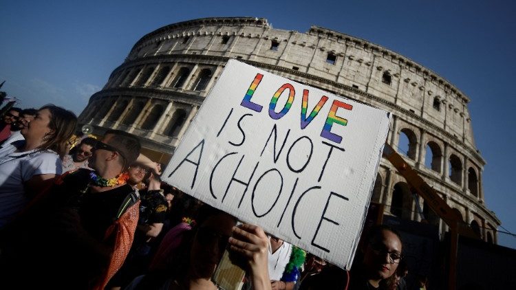 Eine Demonstration gegen Homophobie in Rom im Jahr 2019