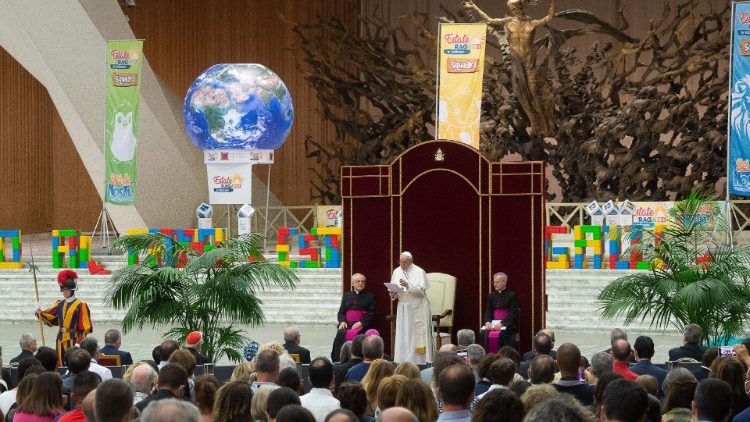 Susret pape Franje s članovima Talijanskoga Caritasa; Vatikan, 26. lipnja 2021.