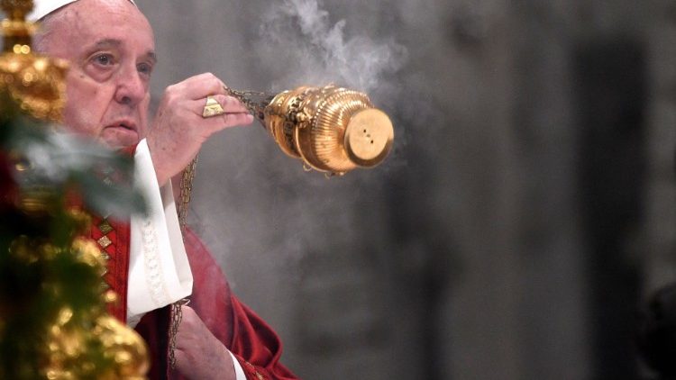 File photo of Pope Francis celebrating Mass on 29 June 2021