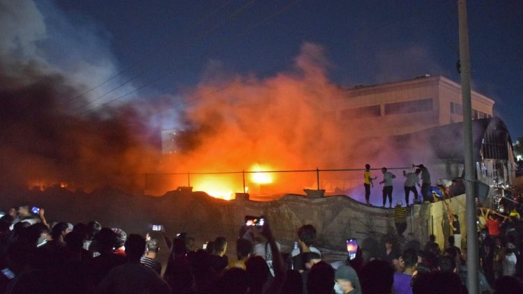 イラク・ナシリヤで起きた病院の火災　2021年7月12日