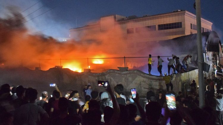 Zjarri në spitalin e Nasirisë, Irak