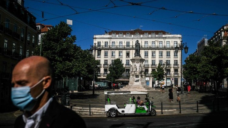Der Camoes-Platz in Lissabon