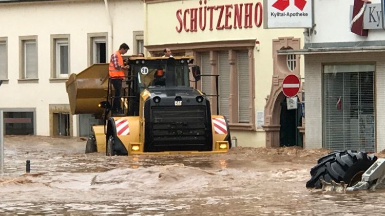 Záplavy poblíž Trevíru