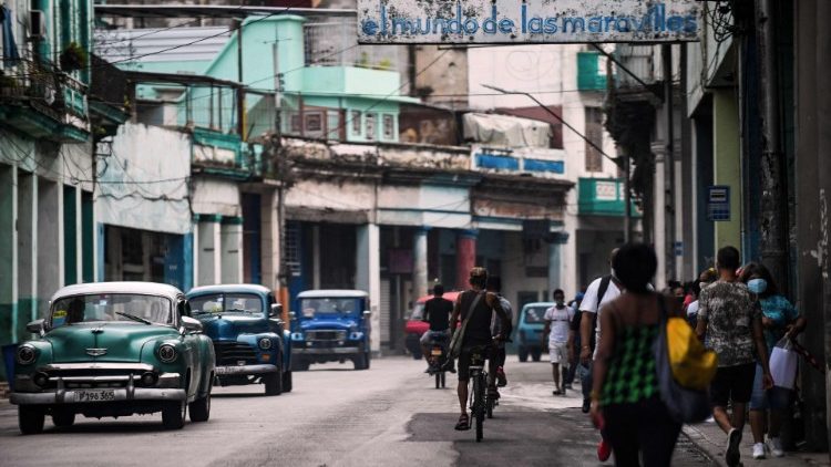 Fotografie z Havany,  15. července 2021. 