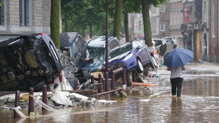 Verviers, près de Liège, sous les eaux - 15 juillet 2021