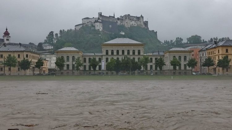 Derzeit ist Salzburg vom Hochwasser ebenfalls betroffen