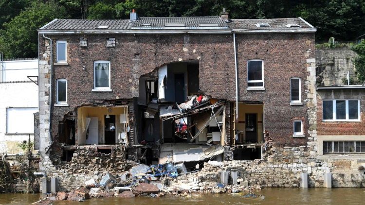 Pepinster, près de Liège, touché par les inondations des 14 et 15 juillet dernier.