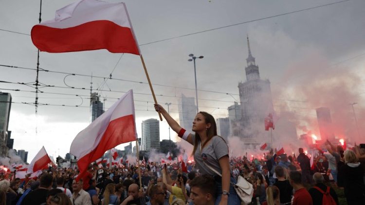 Megemlékezés a Varsói Felkelés 77. évfordulójáról 2021. augusztus 1-én 