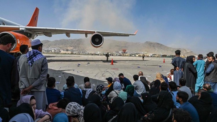L'aeroporto di Kabul il 15 agosto del 2021