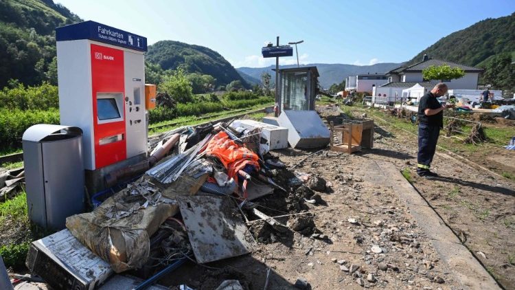 Flutkatastrophe in Dernau in der Ahr-Region