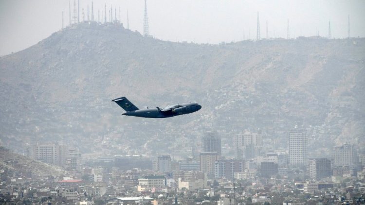 Vue d'un avion quittant Kaboul, image d'illustration. 