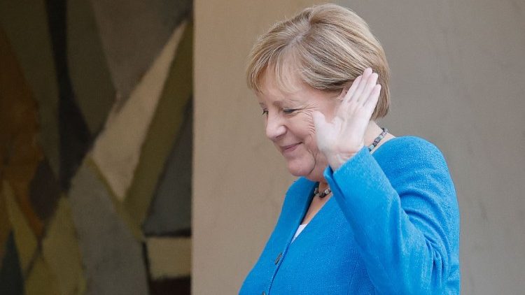 Un'immagine della Cancelliera tedesca Angela Merkel  