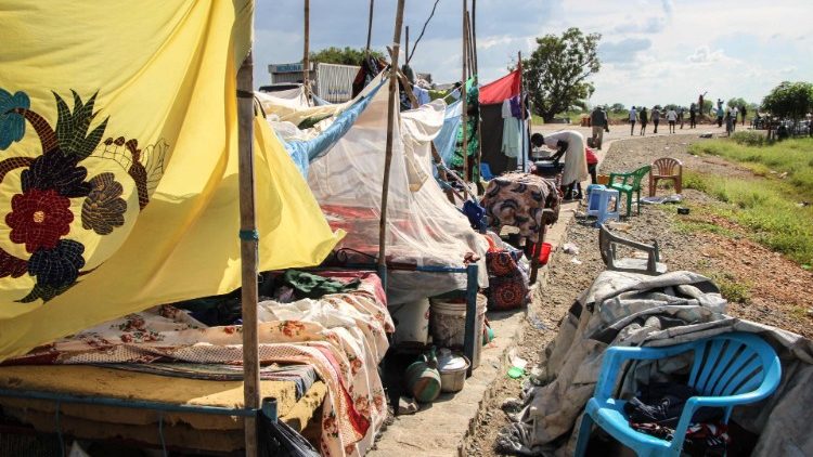 Provisorisches Lager im Südsudan