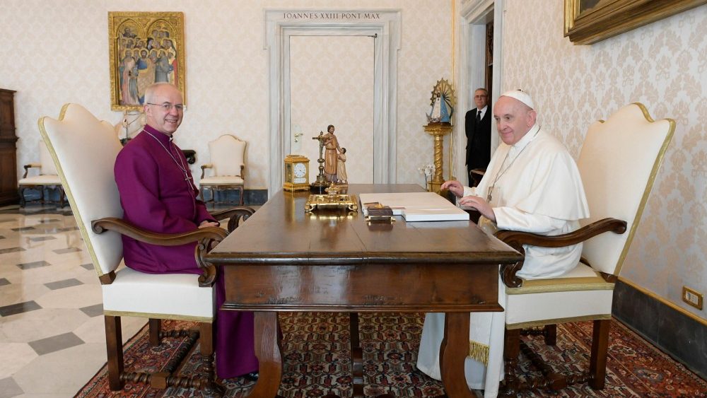 Popieižus ir Kenterberio arkivyskupas Justinas Welby