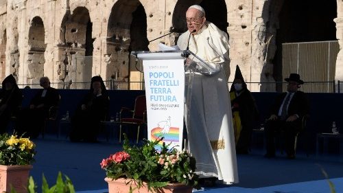 Live bei uns: Papst Franziskus beim Friedenstreffen am Kolosseum